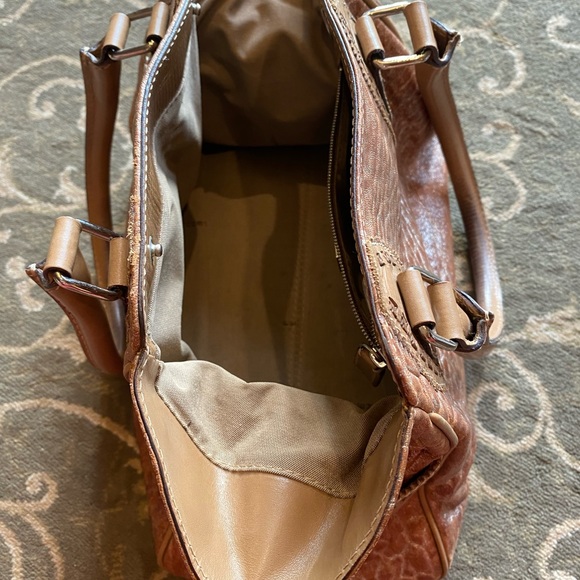 Fendi Etniko De Jour Metallic Copper Pebbled Letter Purse 101 - Picture 11 of 12